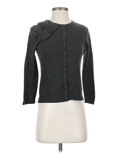 Pre-owned Assorted Brands Cardigan Sweater In Gray