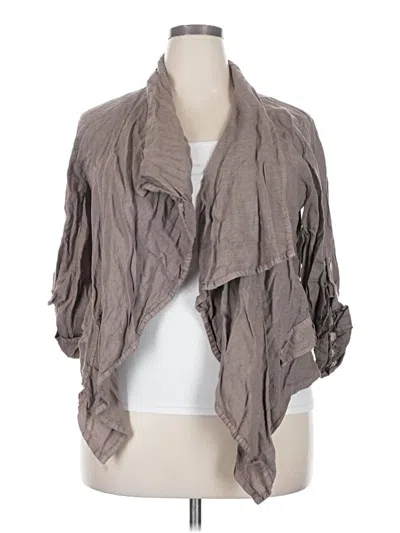 Pre-owned Assorted Brands Cardigan Sweater In Gray