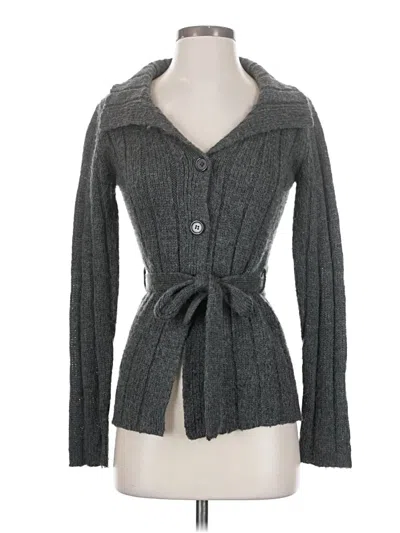 Pre-owned Assorted Brands Cardigan Sweater In Gray