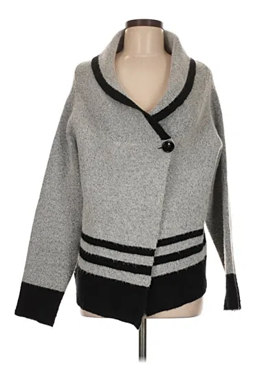 Pre-owned Assorted Brands Cardigan Sweater In Gray