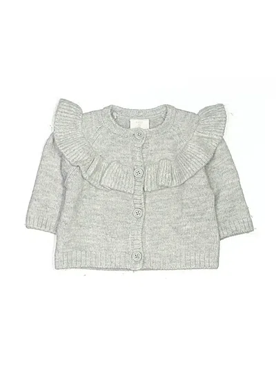 Pre-owned Assorted Brands Babies' Cardigan Sweater In Gray