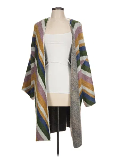 Pre-owned Assorted Brands Cardigan Sweater In Gray