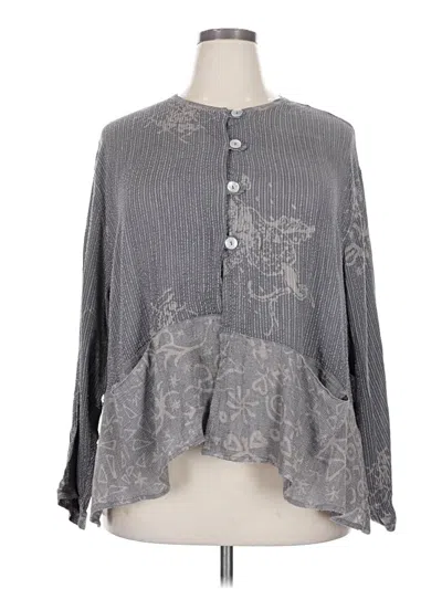 Pre-owned Assorted Brands Cardigan Sweater In Gray