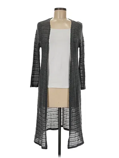Pre-owned Assorted Brands Cardigan Sweater In Gray
