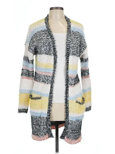 Pre-owned Assorted Brands Cardigan Sweater In Gray