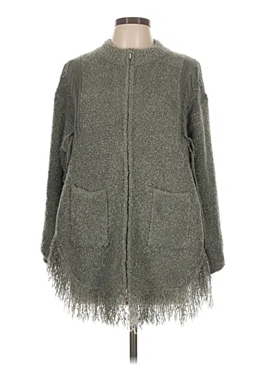 Pre-owned Assorted Brands Cardigan Sweater In Gray