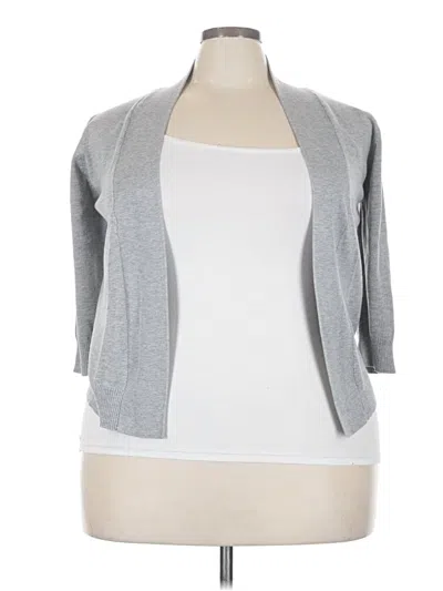 Pre-owned Assorted Brands Cardigan Sweater In Gray