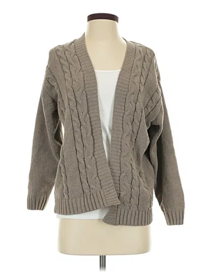 Pre-owned Assorted Brands Cardigan Sweater In Gray