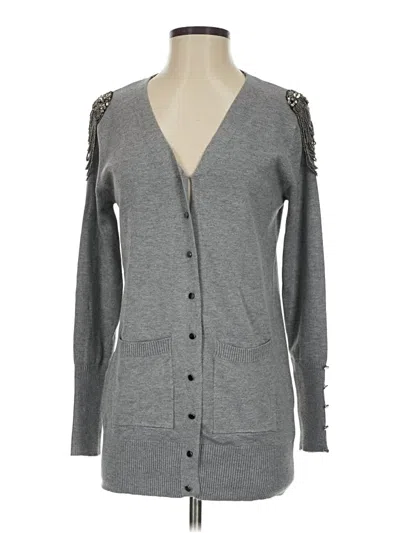 Pre-owned Assorted Brands Cardigan Sweater In Gray