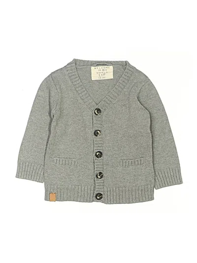 Pre-owned Assorted Brands Kids' Cardigan Sweater In Gray