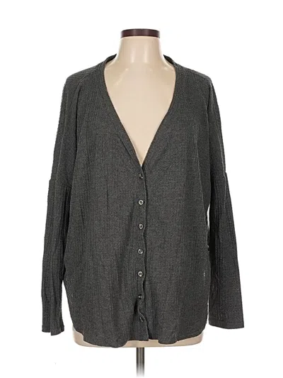 Pre-owned Assorted Brands Cardigan Sweater In Gray