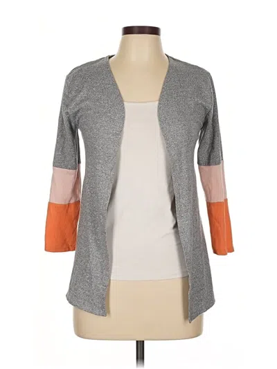Pre-owned Assorted Brands Cardigan Sweater In Gray