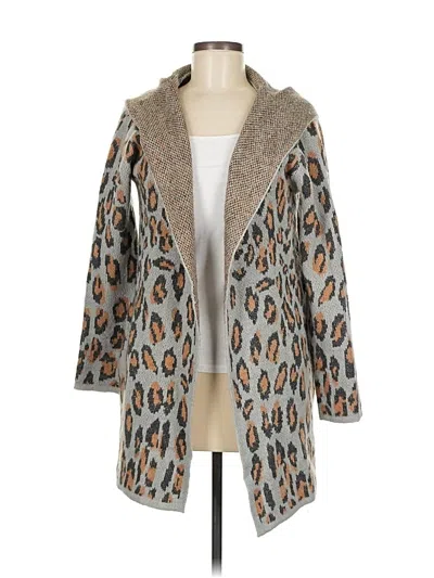 Pre-owned Assorted Brands Cardigan Sweater In Gray