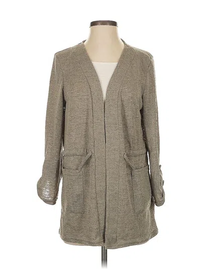 Pre-owned Assorted Brands Cardigan Sweater In Gray