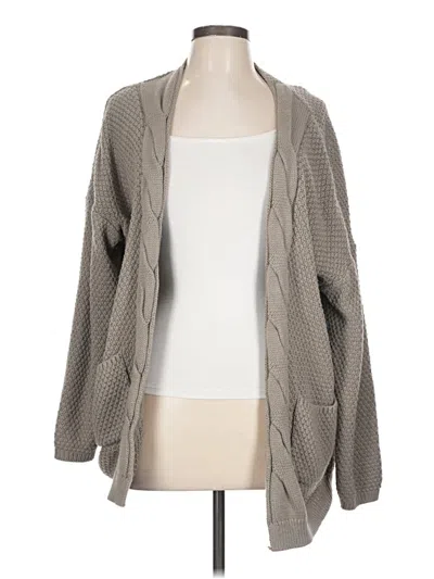 Pre-owned Assorted Brands Cardigan Sweater In Gray