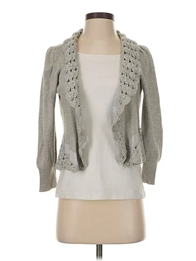 Pre-owned Assorted Brands Cardigan Sweater In Gray
