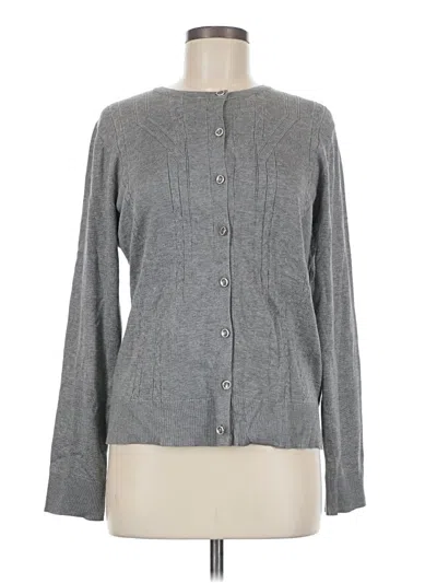 Pre-owned Assorted Brands Cardigan Sweater In Gray
