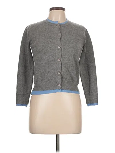 Pre-owned Assorted Brands Cardigan Sweater In Gray