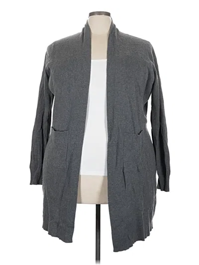 Pre-owned Assorted Brands Cardigan Sweater In Gray