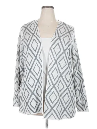 Pre-owned Assorted Brands Cardigan Sweater In Gray