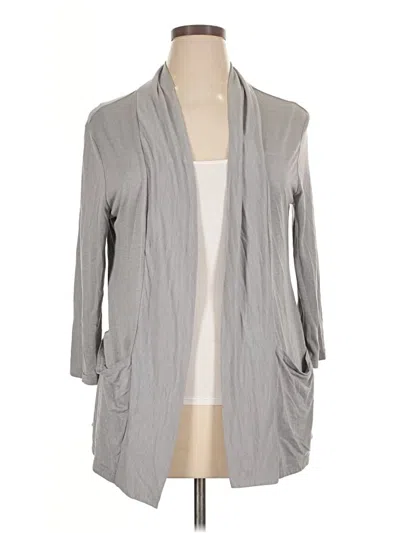 Pre-owned Assorted Brands Cardigan Sweater In Gray