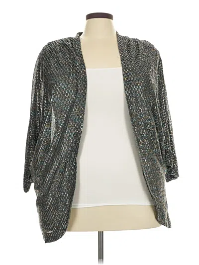 Pre-owned Assorted Brands Cardigan Sweater In Gray