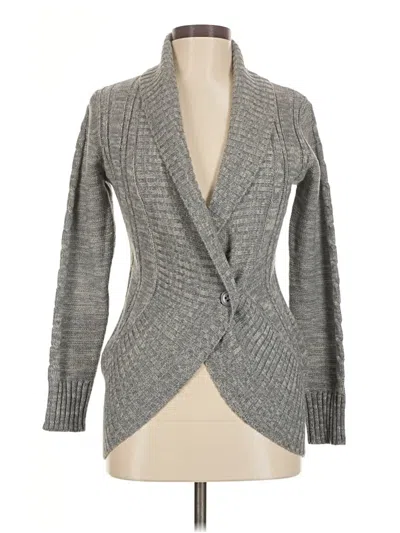 Pre-owned Assorted Brands Cardigan Sweater In Gray