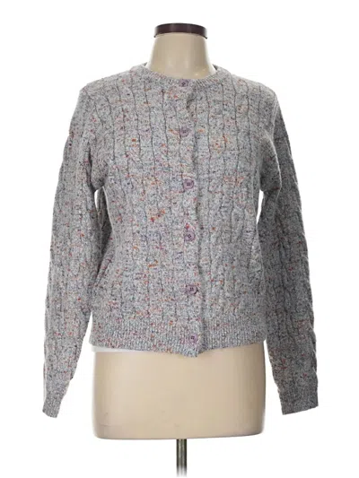 Pre-owned Assorted Brands Cardigan Sweater In Gray