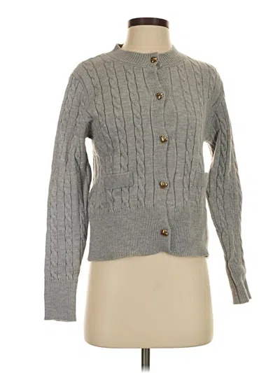 Pre-owned Assorted Brands Cardigan Sweater In Gray