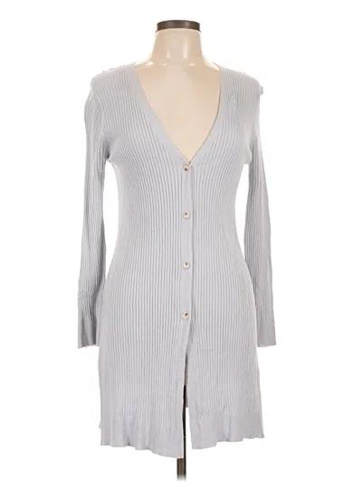 Pre-owned Assorted Brands Cardigan Sweater In Gray