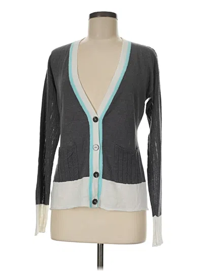 Pre-owned Assorted Brands Cardigan Sweater In Gray