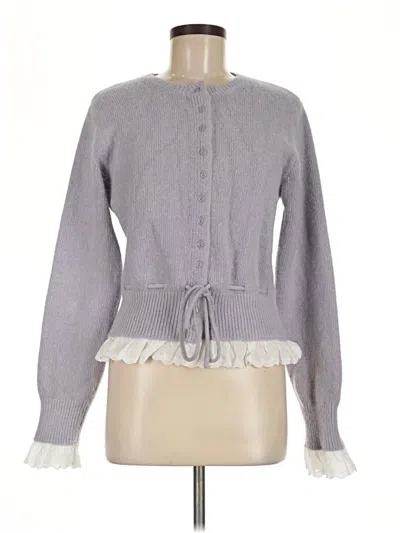 Pre-owned Assorted Brands Cardigan Sweater In Gray