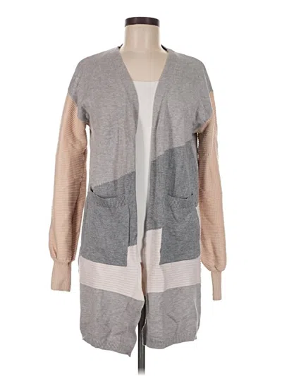 Pre-owned Assorted Brands Cardigan Sweater In Gray