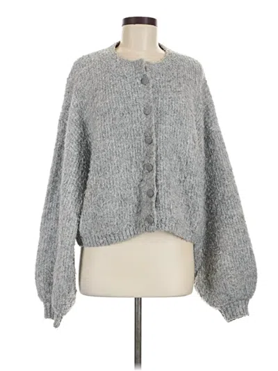 Pre-owned Assorted Brands Cardigan Sweater In Gray