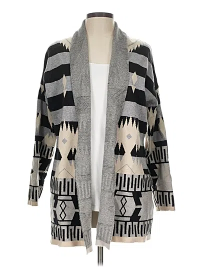 Pre-owned Assorted Brands Cardigan Sweater In Gray