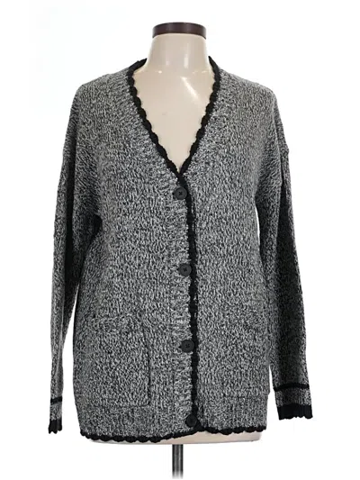 Pre-owned Assorted Brands Cardigan Sweater In Gray