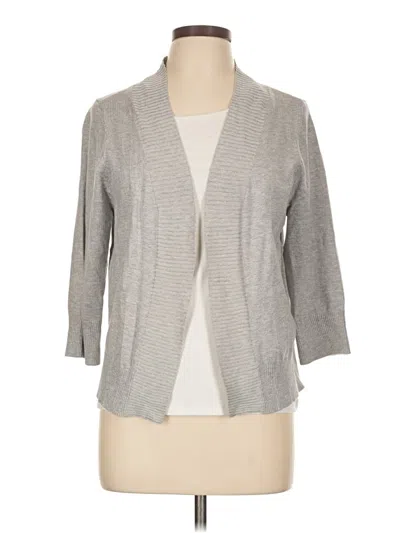 Pre-owned Assorted Brands Cardigan Sweater In Gray