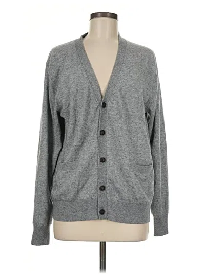 Pre-owned Assorted Brands Cardigan Sweater In Gray