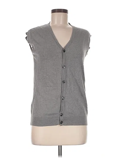 Pre-owned Assorted Brands Cardigan Sweater In Gray