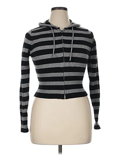 Pre-owned Assorted Brands Cardigan Sweater In Gray