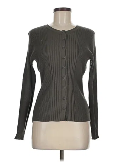 Pre-owned Assorted Brands Cardigan Sweater In Gray
