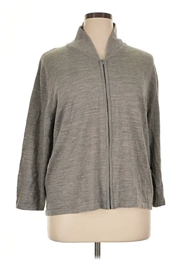 Pre-owned Assorted Brands Cardigan Sweater In Gray