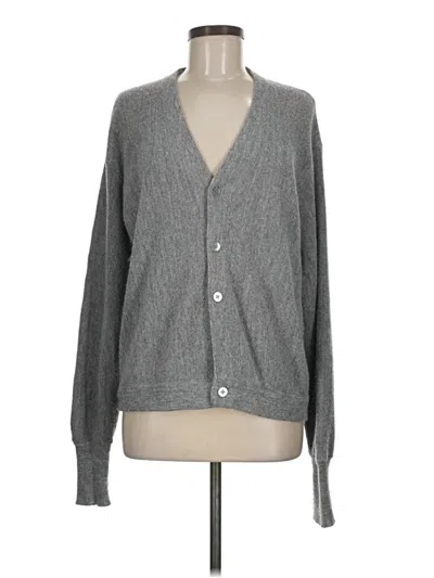 Pre-owned Assorted Brands Cardigan Sweater In Gray