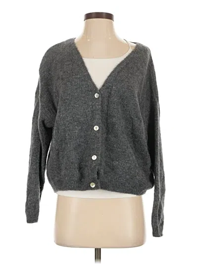 Pre-owned Assorted Brands Cardigan Sweater In Gray