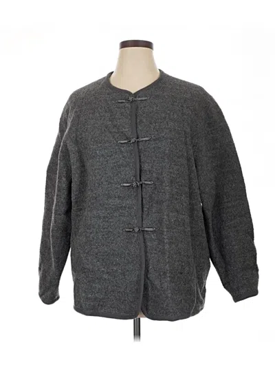 Pre-owned Assorted Brands Cardigan Sweater In Gray