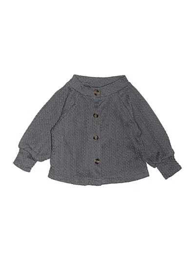 Pre-owned Assorted Brands Kids' Cardigan Sweater In Gray