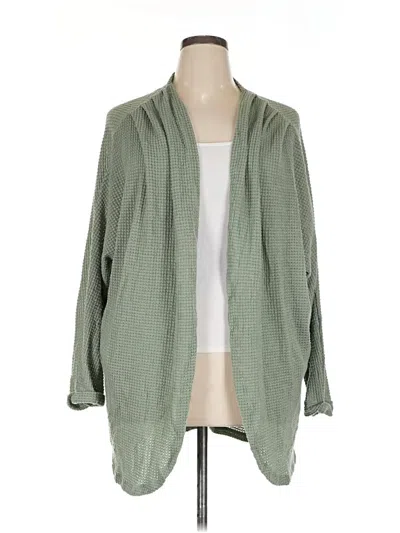 Pre-owned Assorted Brands Cardigan Sweater In Green