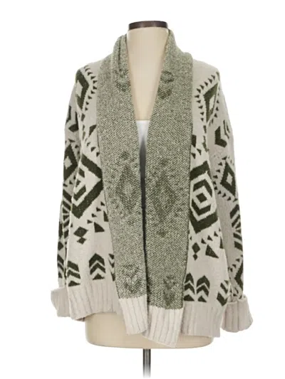 Pre-owned Assorted Brands Cardigan Sweater In Green
