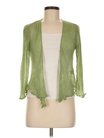 Pre-owned Assorted Brands Cardigan Sweater In Green