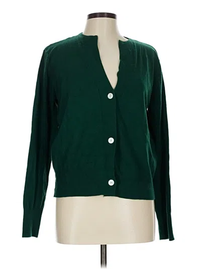 Pre-owned Assorted Brands Cardigan Sweater In Green